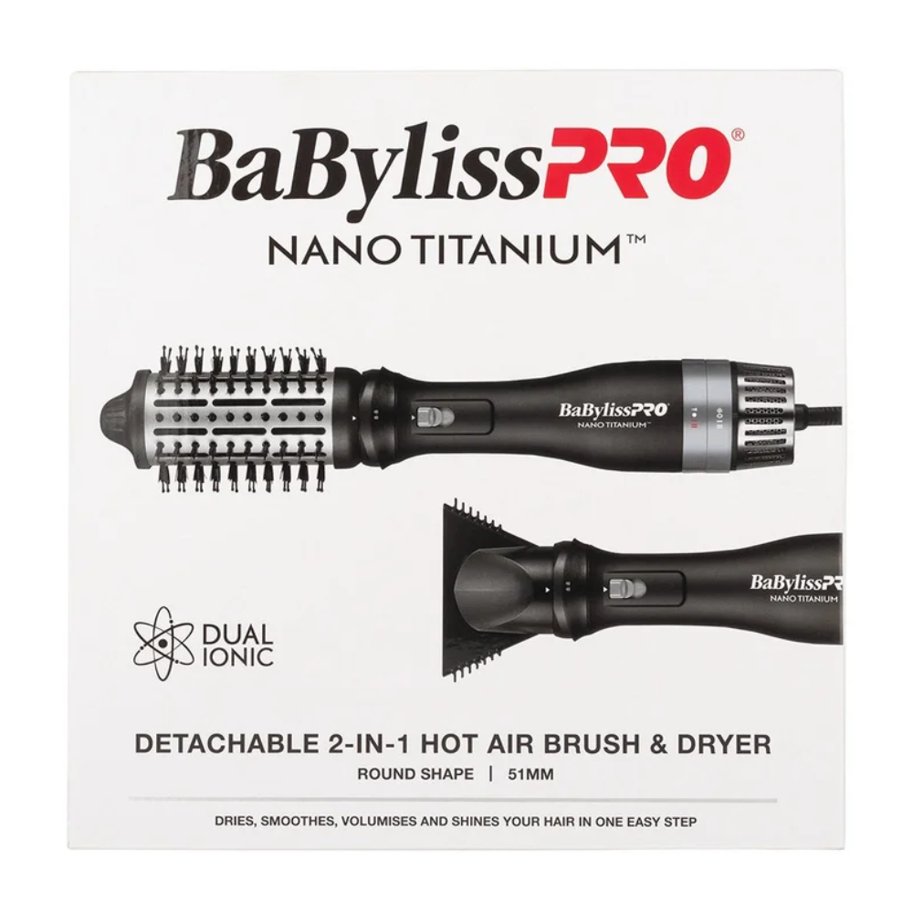 BaBylissPRO Nano Titanium Detachable Hot Air Brush and Styler 51mm