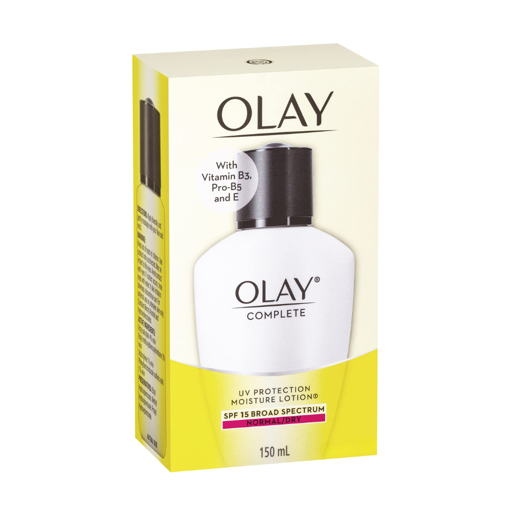 3 x Olay Complete UV Protection Moisture Lotion SPF15 Normal/Dry Skin 150mL