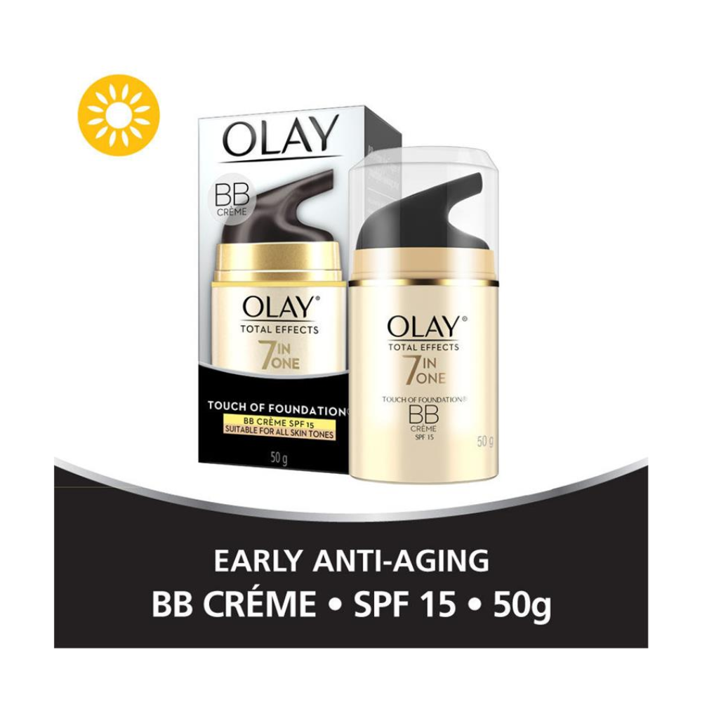 3 x Olay Total Effects 7-in-1 Touch of Foundation BB Cream SPF15 50g