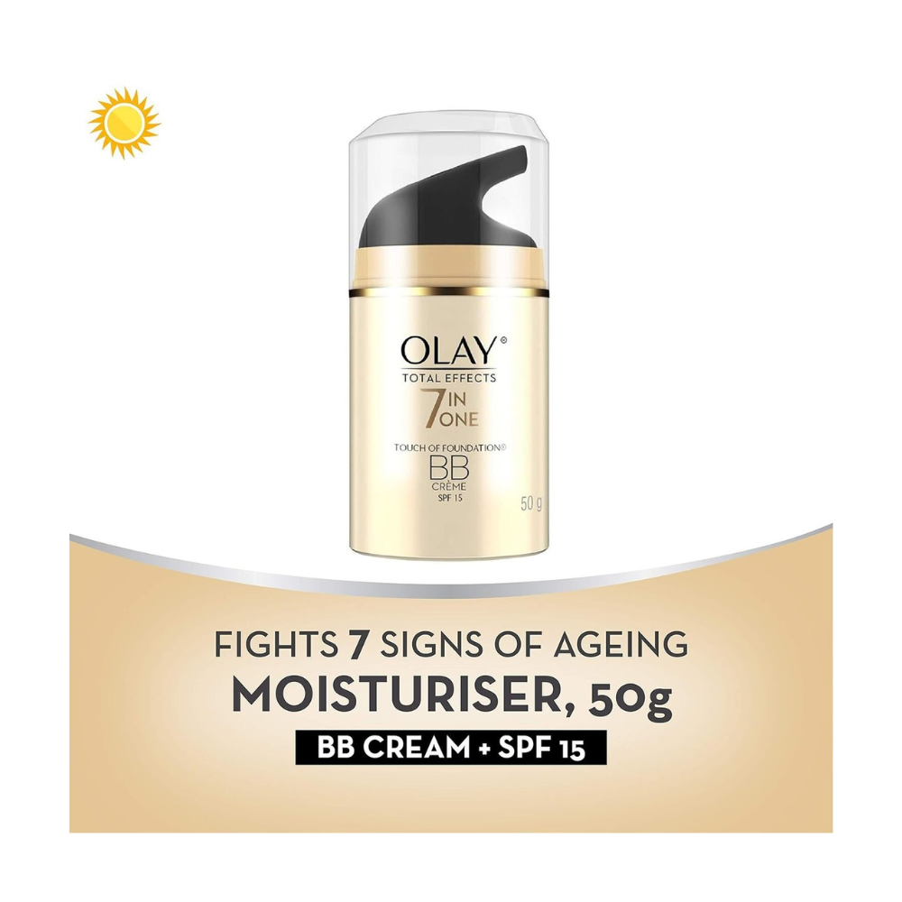 3 x Olay Total Effects 7-in-1 Touch of Foundation BB Cream SPF15 50g