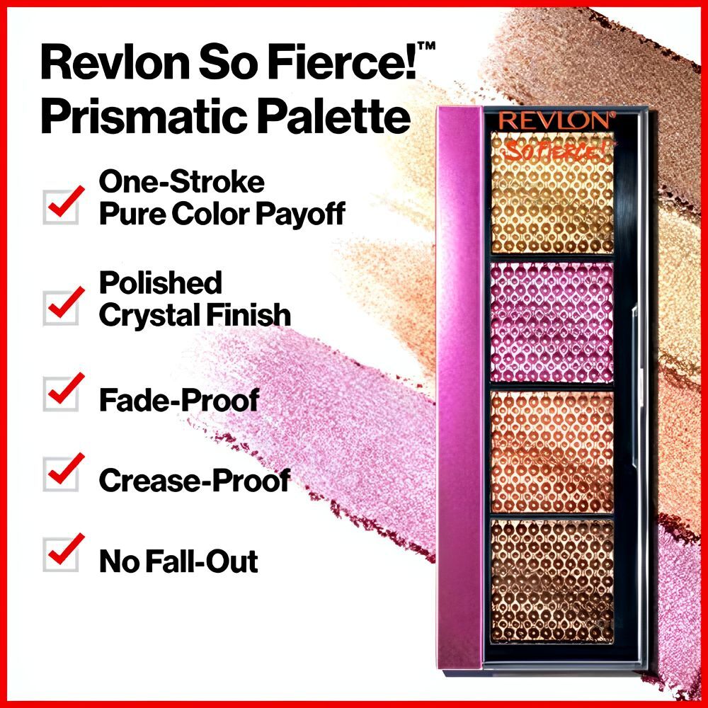 Revlon So Fierce! Prismatic Halo Shadow Quad 6g - Fully Loaded