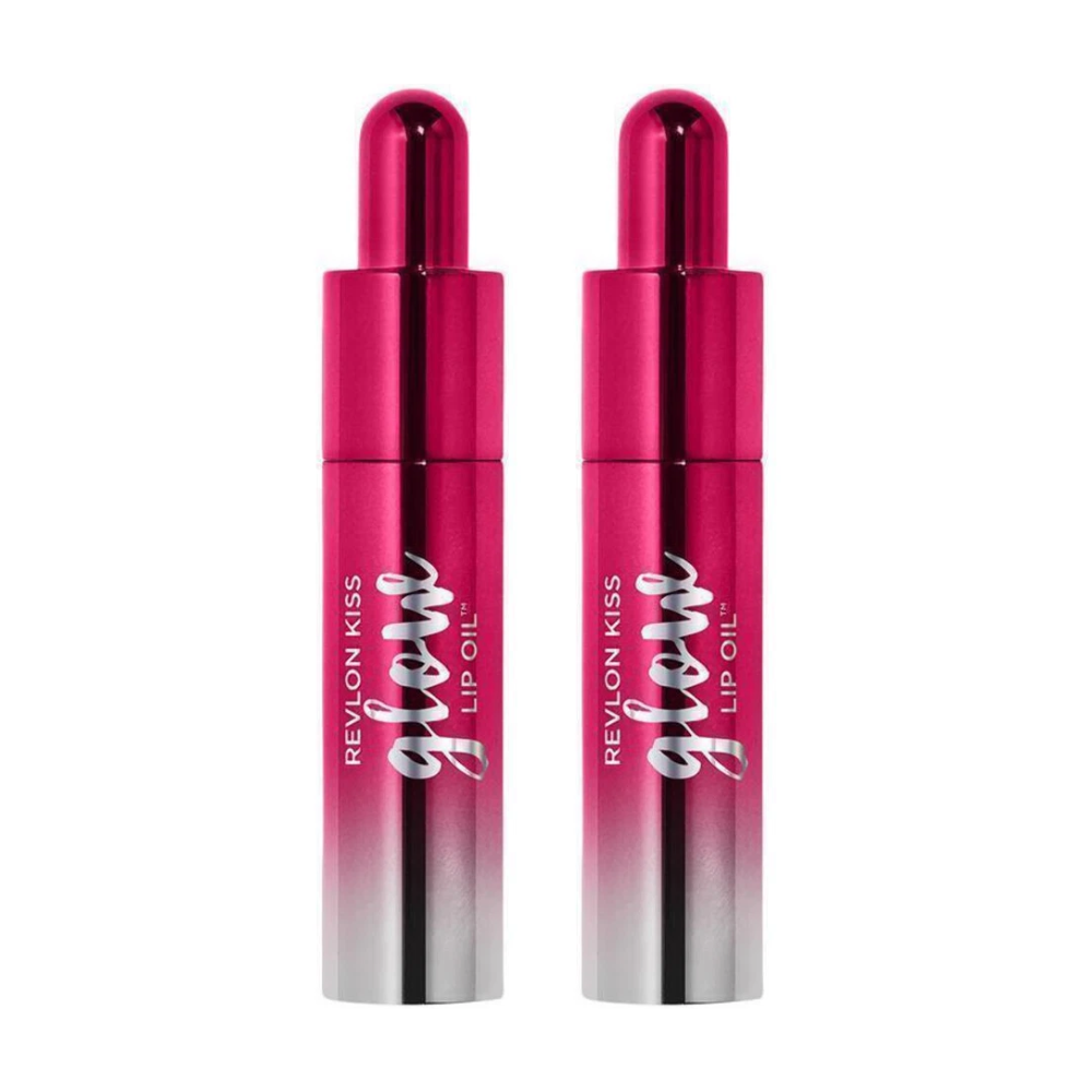 2 x Revlon Kiss Glow Lip Oil 7.1mL - 008 Berry Brilliant