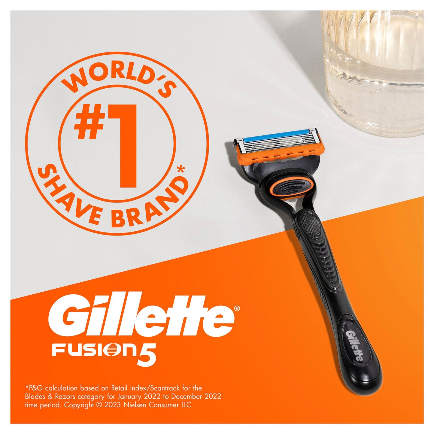 Gillette Fusion5 Razor Handle + 2 Refill Blades
