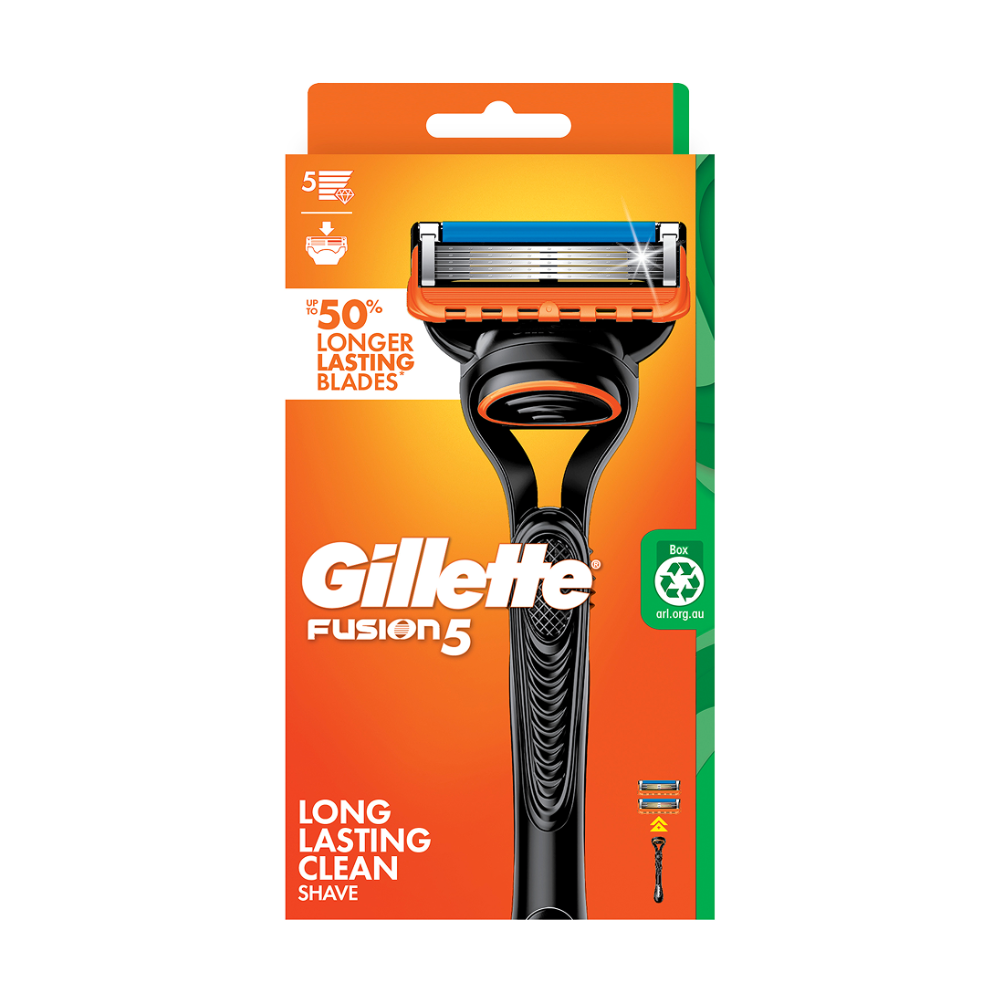Gillette Fusion5 Razor Handle + 2 Refill Blades