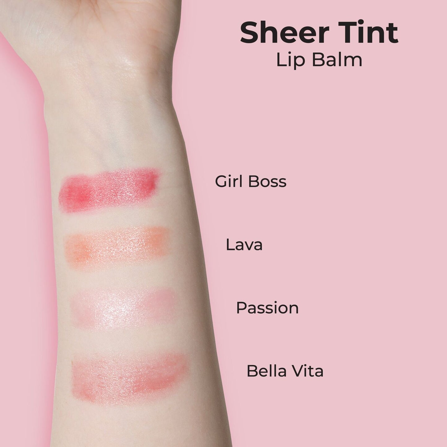 2 x MCoBeauty Sheer Tint Lip Balm 3g - Lava