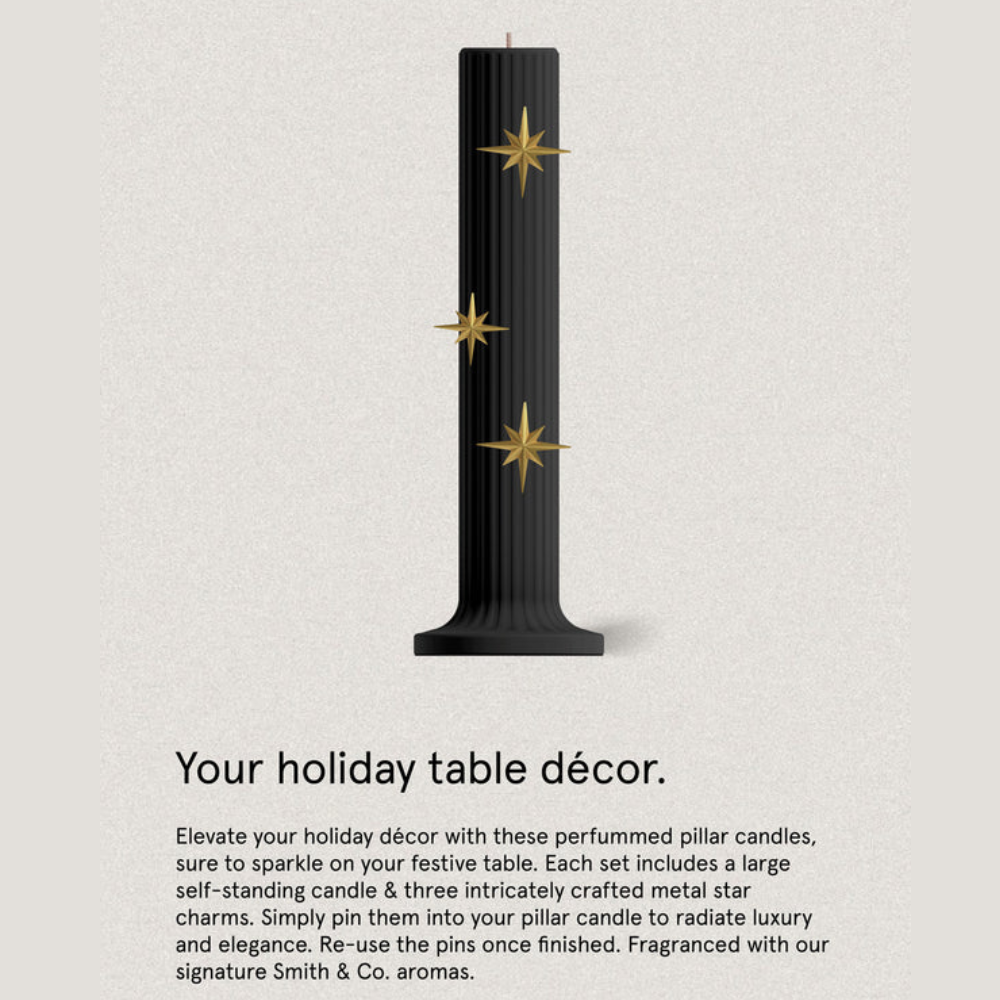 The Aromatherapy Co. Smith & Co. Pillar Candle 250g - Tabac & Cedarwood