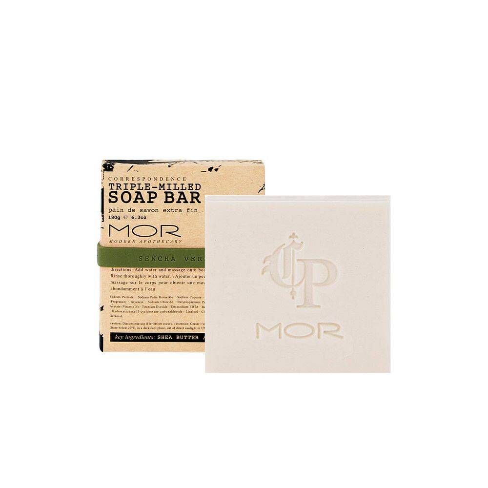 3 x MOR Boutique Correspondence Triple Milled Soap Bar 180g - Sencha Verbena