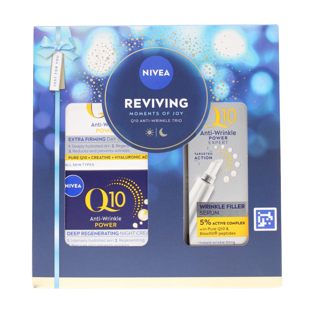 Nivea Reviving Moments Of Joy Q10 Anti-Wrinkle Trio 3 Piece Gift Set