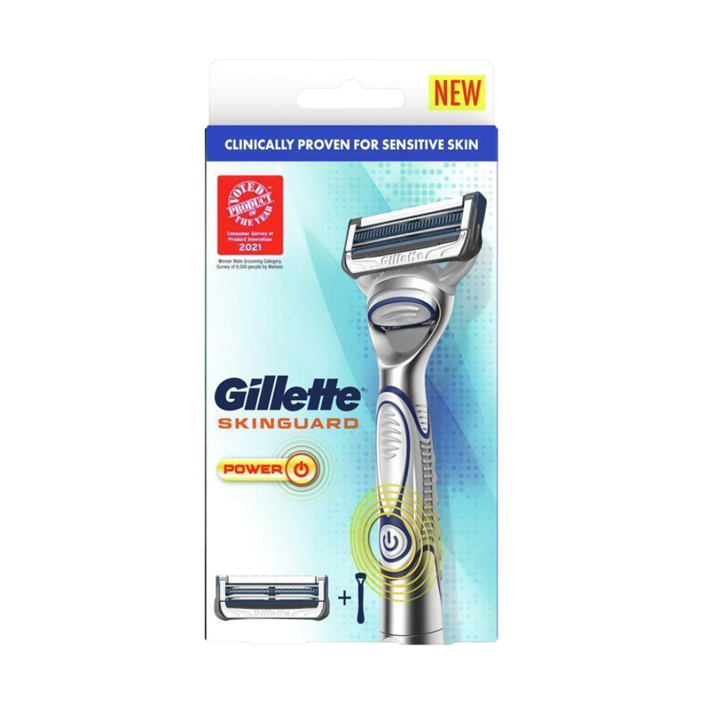 Gillette SkinGuard Power Razor + 1 Refill Blade