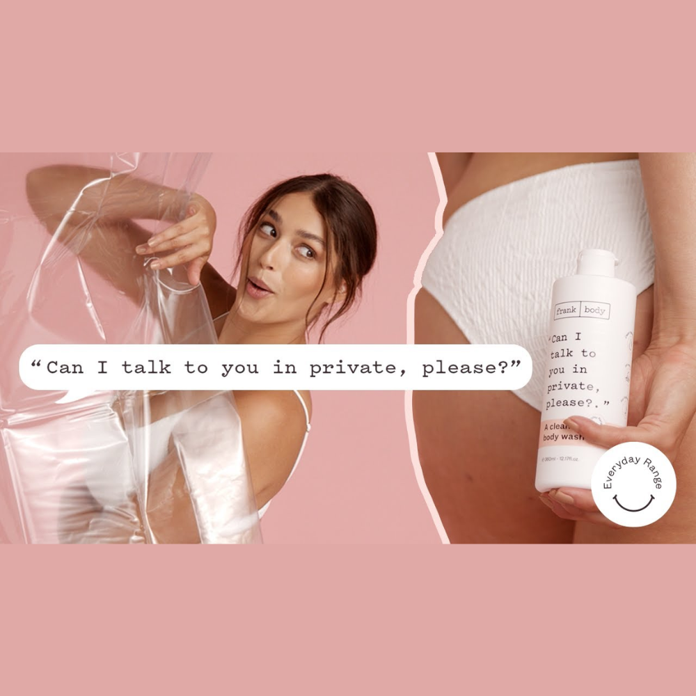 3 x Frank Body A Clean Body Wash Unscented 360mL