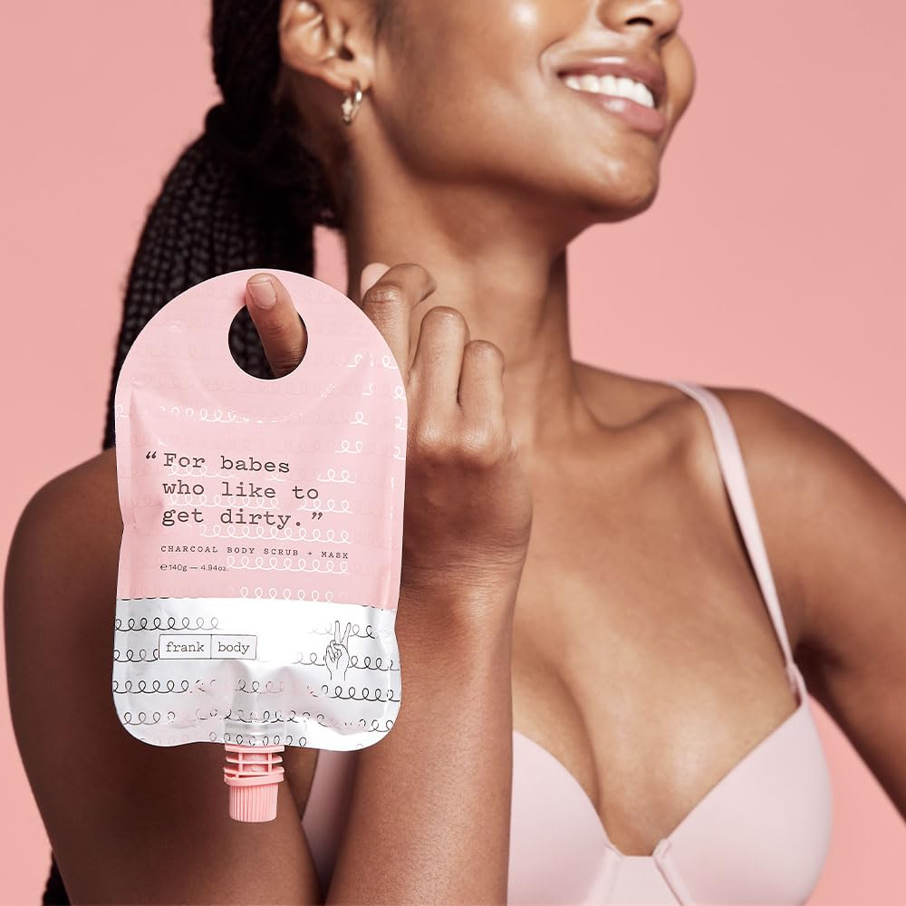 5 x Frank Body Charcoal Body Scrub + Mask 140mL
