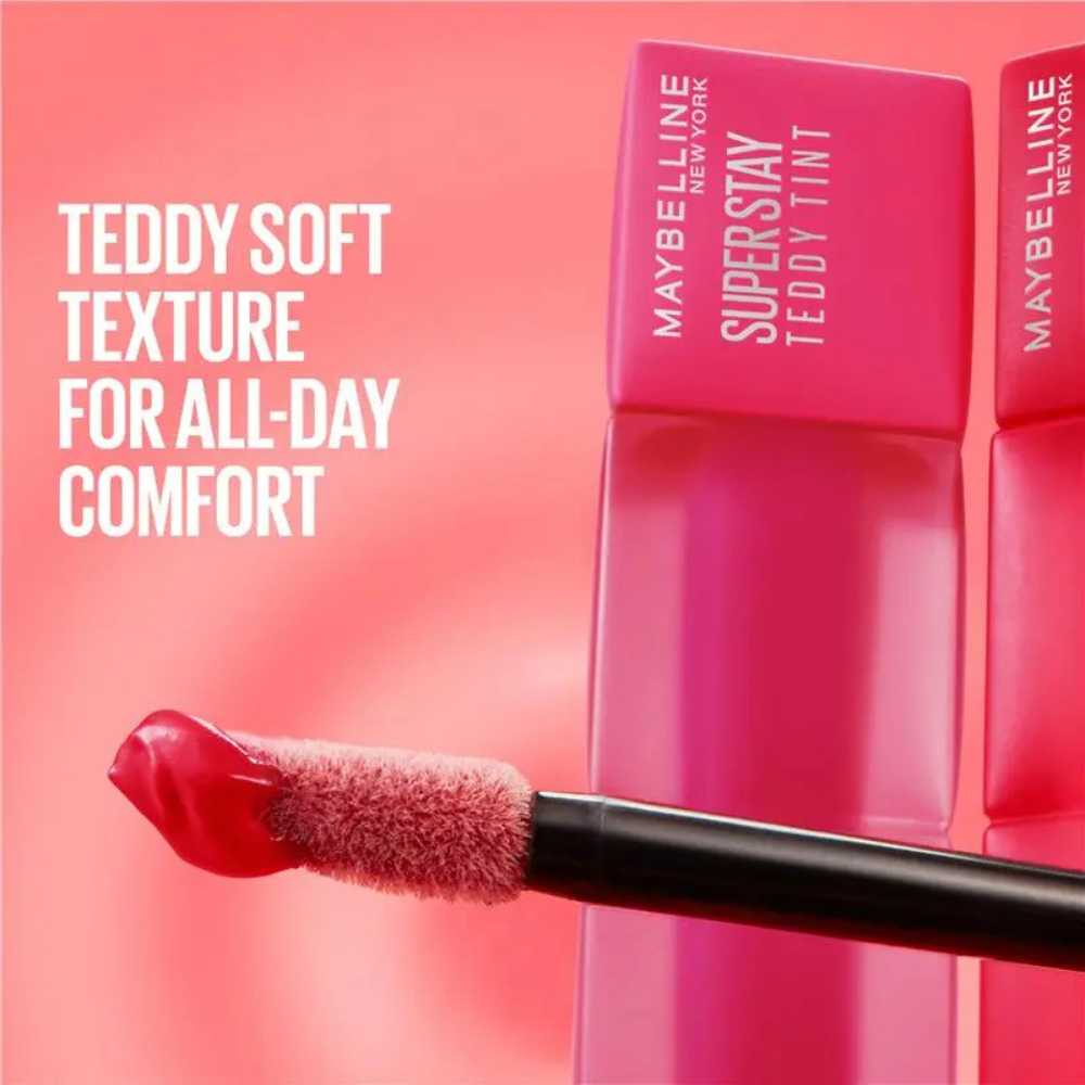 2 x Maybelline Superstay Teddy Tint Lipstick 5mL - 55 Knee High