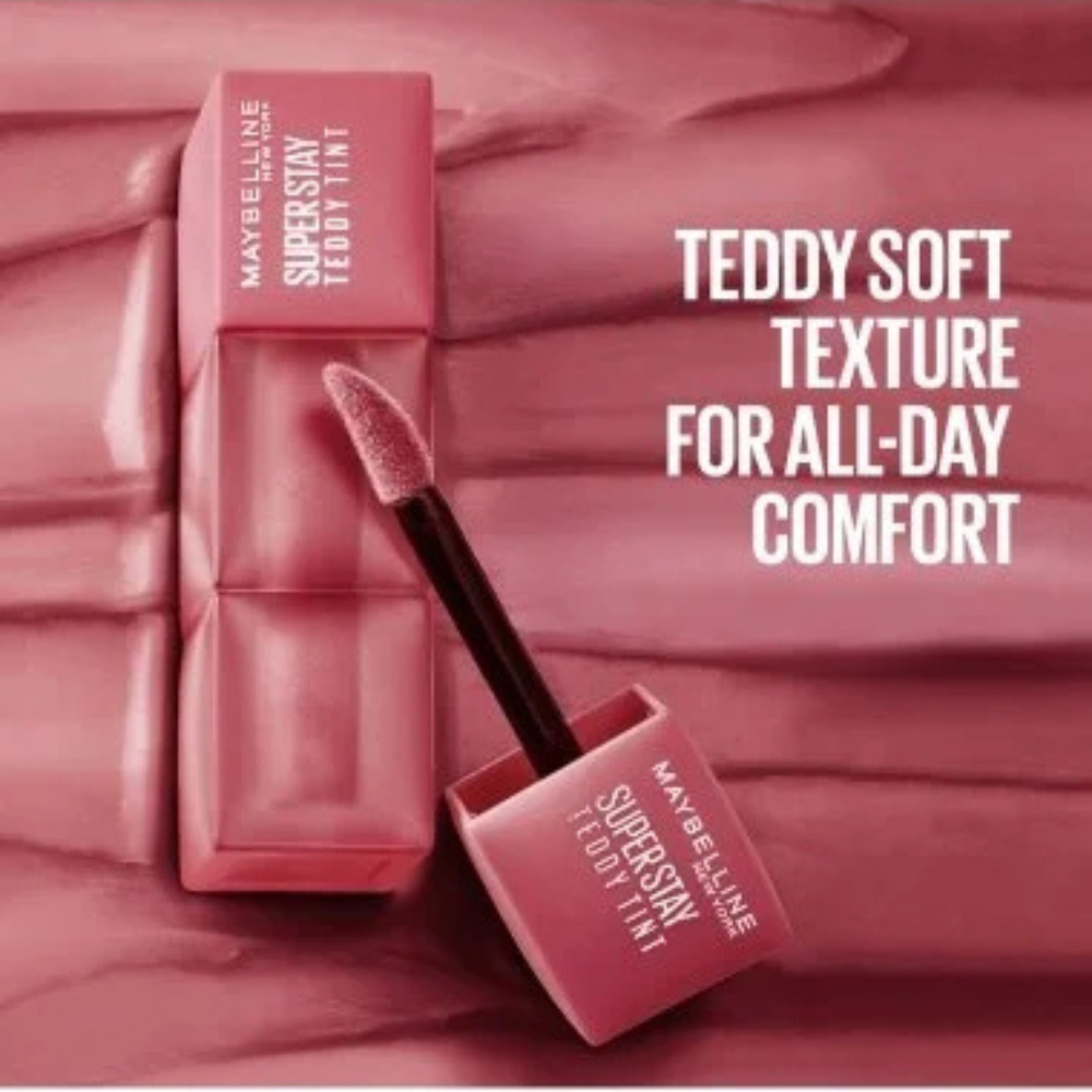 2 x Maybelline Superstay Teddy Tint Lipstick 5mL - 25 Baby Tee