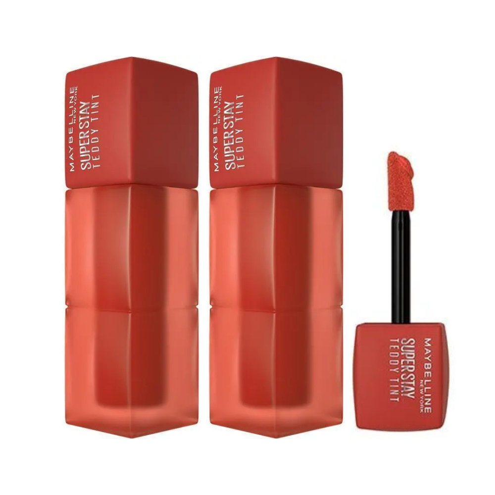2 x Maybelline Superstay Teddy Tint Lipstick 5mL - 75 Latte To Go