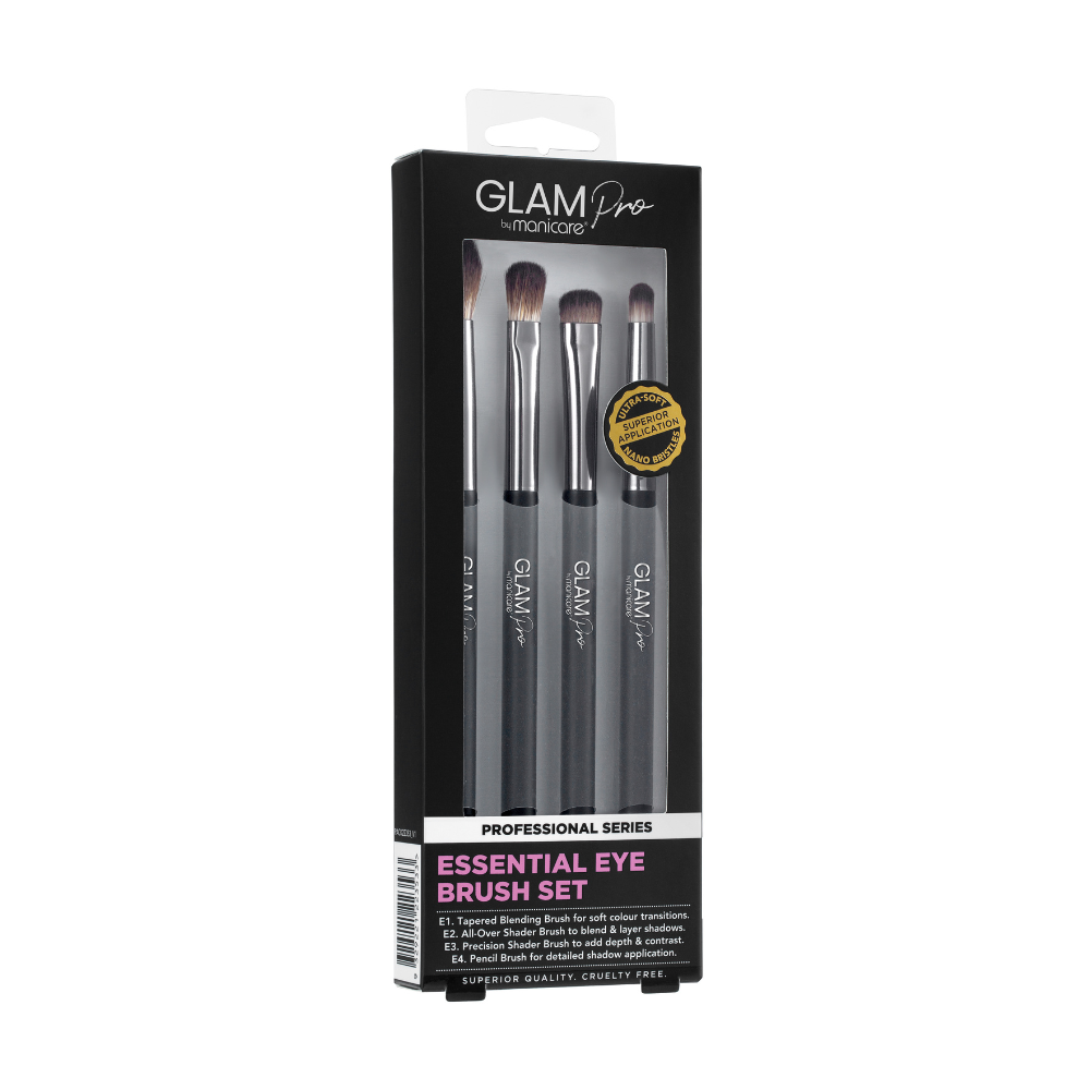Manicare Glam by Manicare Pro Essential 4 Piece Eye Makeup Brush Set