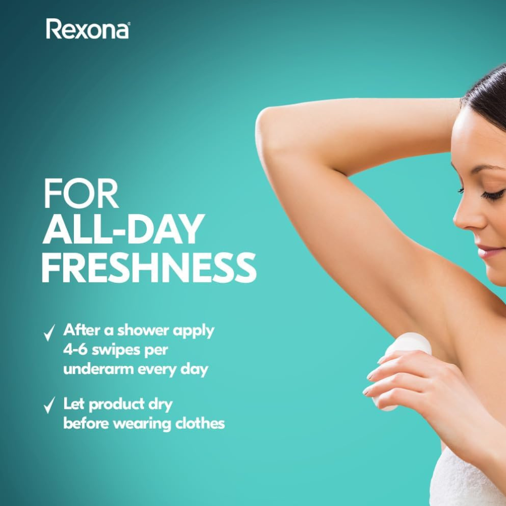 6 x Rexona Advanced Brightening 72H Deodorant Roll On 45mL