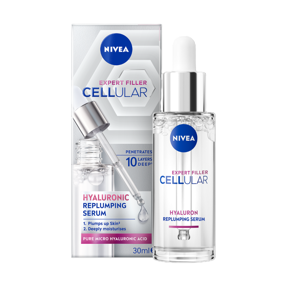 3 x Nivea Cellular Expert Filler Hyaluronic Replumping Serum 30mL