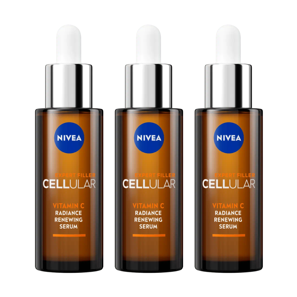 3 x Nivea Cellular Expert Vitamin C Radiance Renewing Serum 30mL
