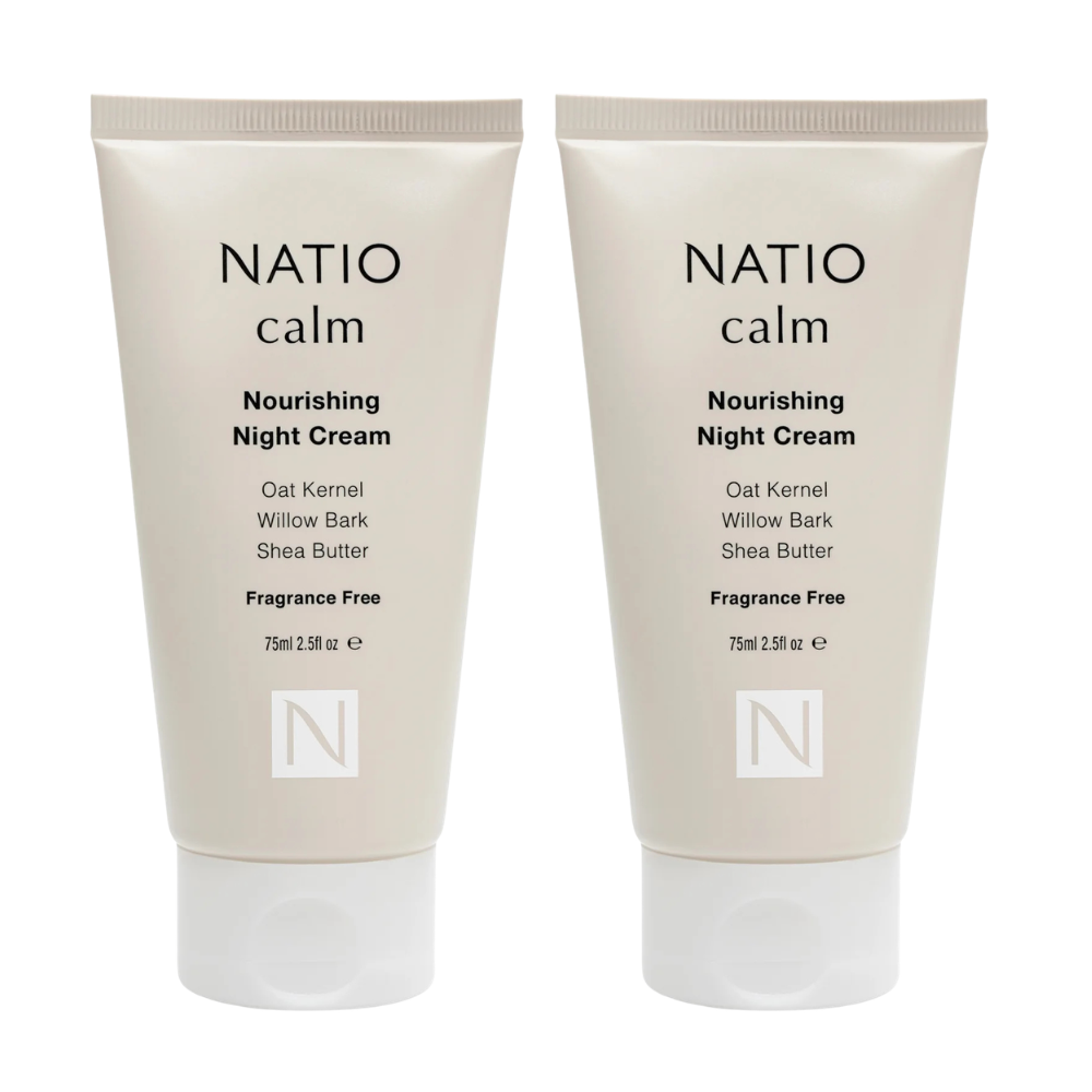 2 x Natio Calm Nourishing Night Cream 75mL