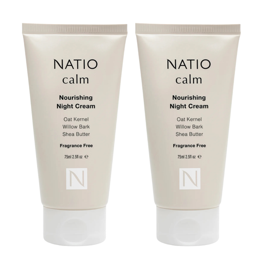 2 x Natio Calm Nourishing Night Cream 75mL