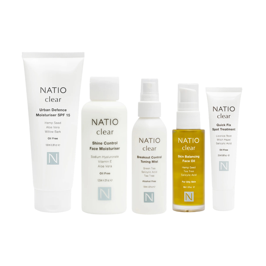 Natio Clear Skin 5 Piece Complete Face Set