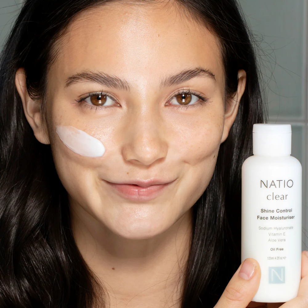 2 x Natio Clear Shine Control Face Moisturiser 125mL