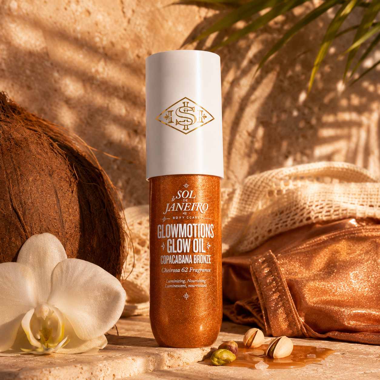 Sol de Janeiro GlowMotions Shimmer Glow Body Oil 75mL - Copacabana Bronze