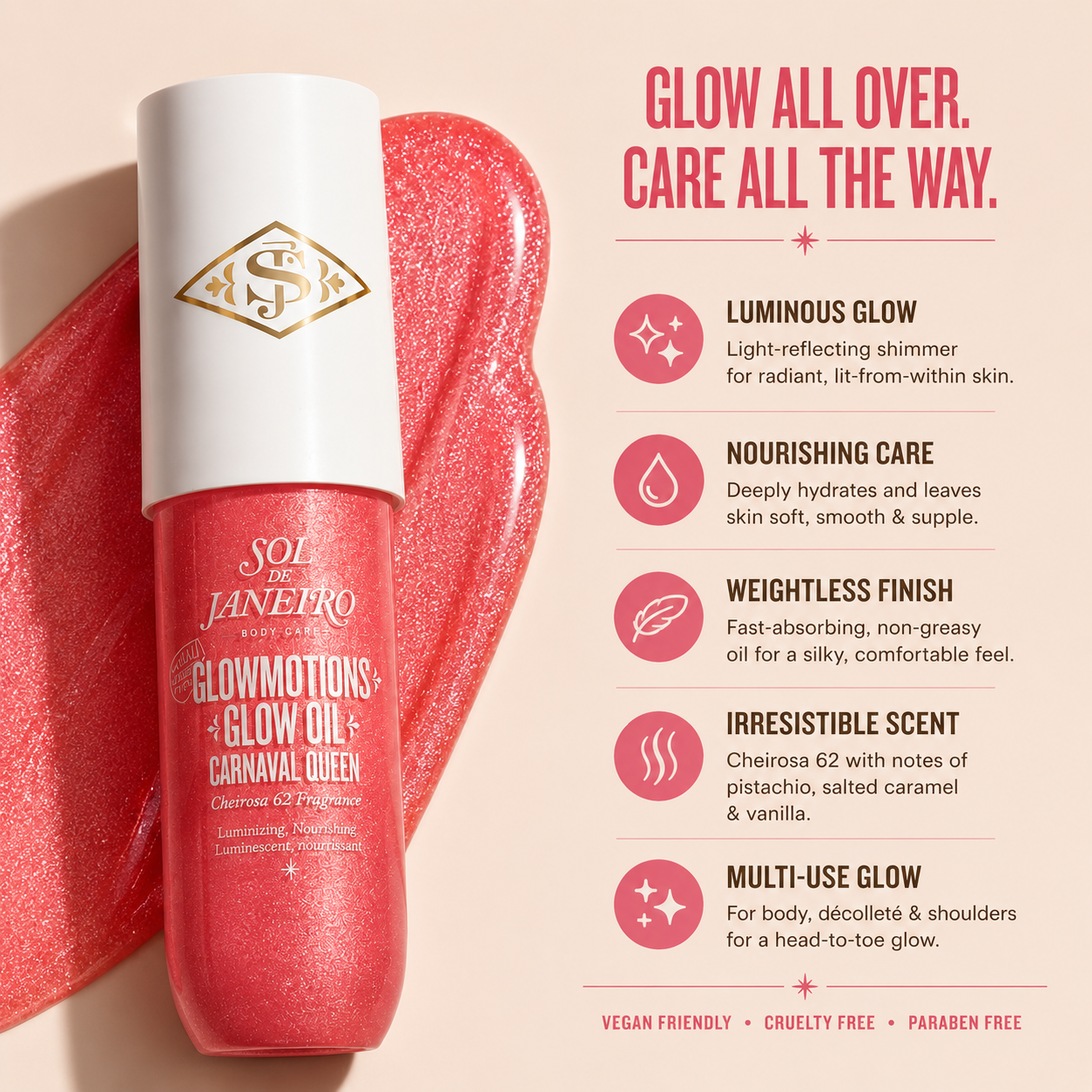 Sol de Janeiro GlowMotions Shimmer Glow Body Oil 75mL - Carnaval Queen