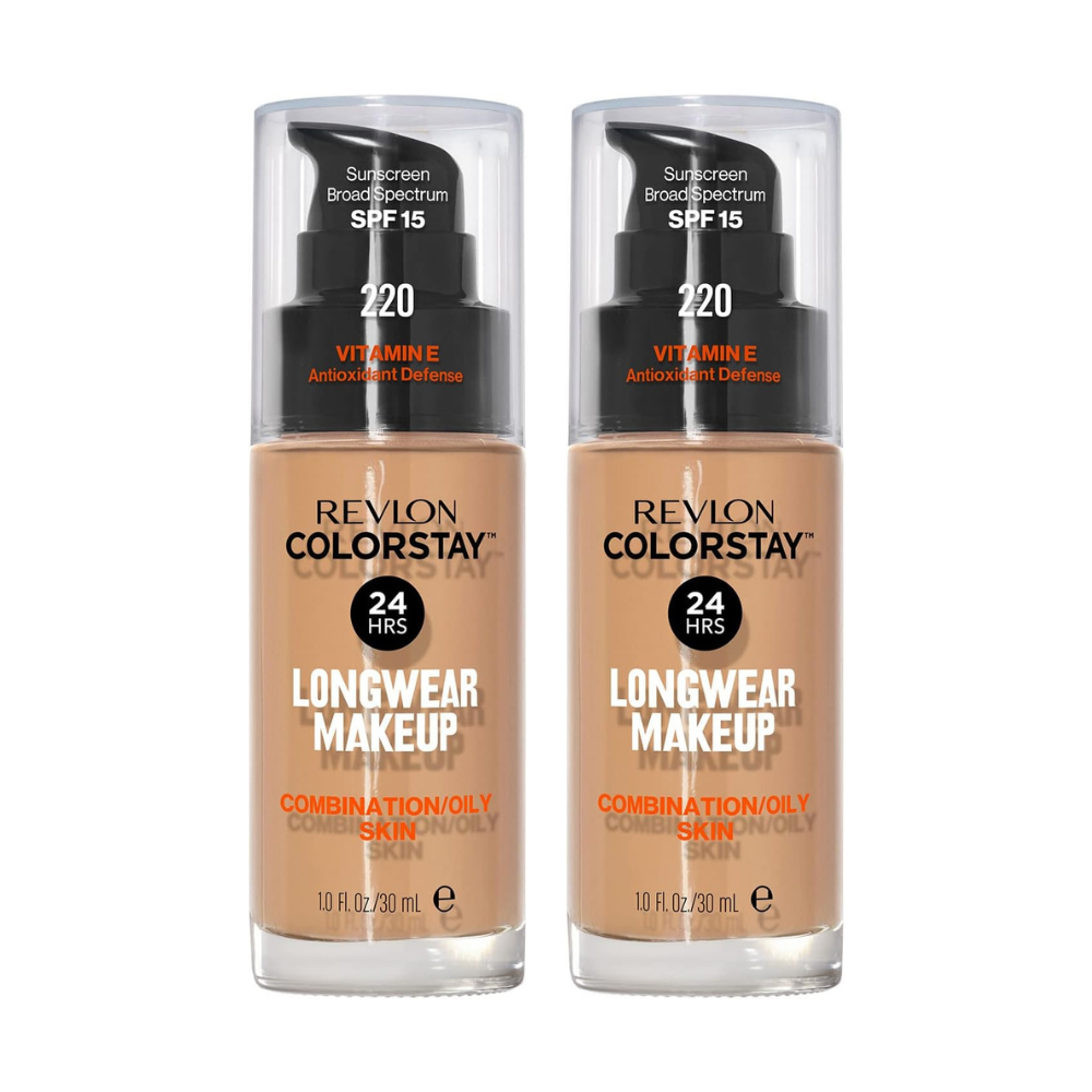 2 x Revlon ColorStay Makeup for Combination/Oily Skin 30mL - 220 Natural Beige
