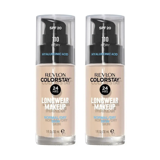 2 x Revlon ColorStay Makeup for Normal/Dry Skin 30mL - 110 Ivory