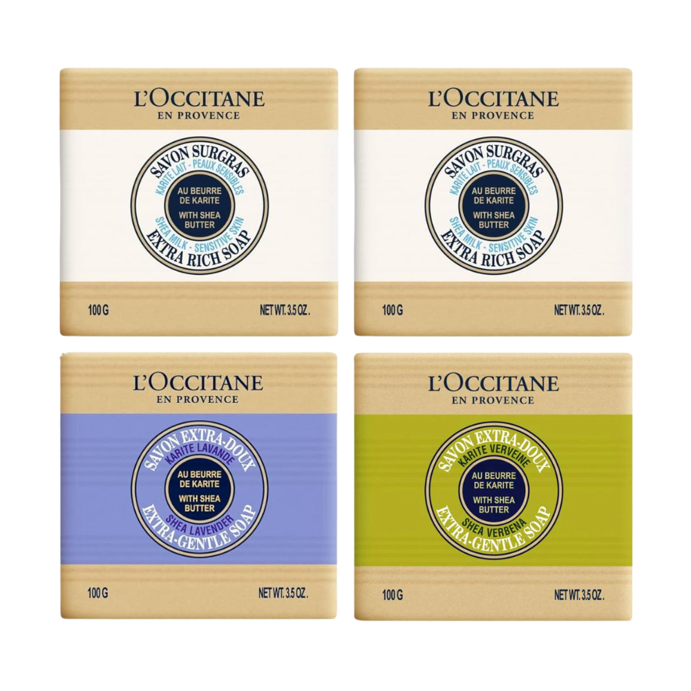 L'Occitane Shea Soap Quartet Travel Exclusive Set 4x100g