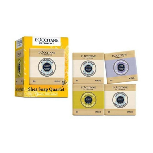 L'Occitane Shea Soap Quartet Travel Exclusive Set 4x100g