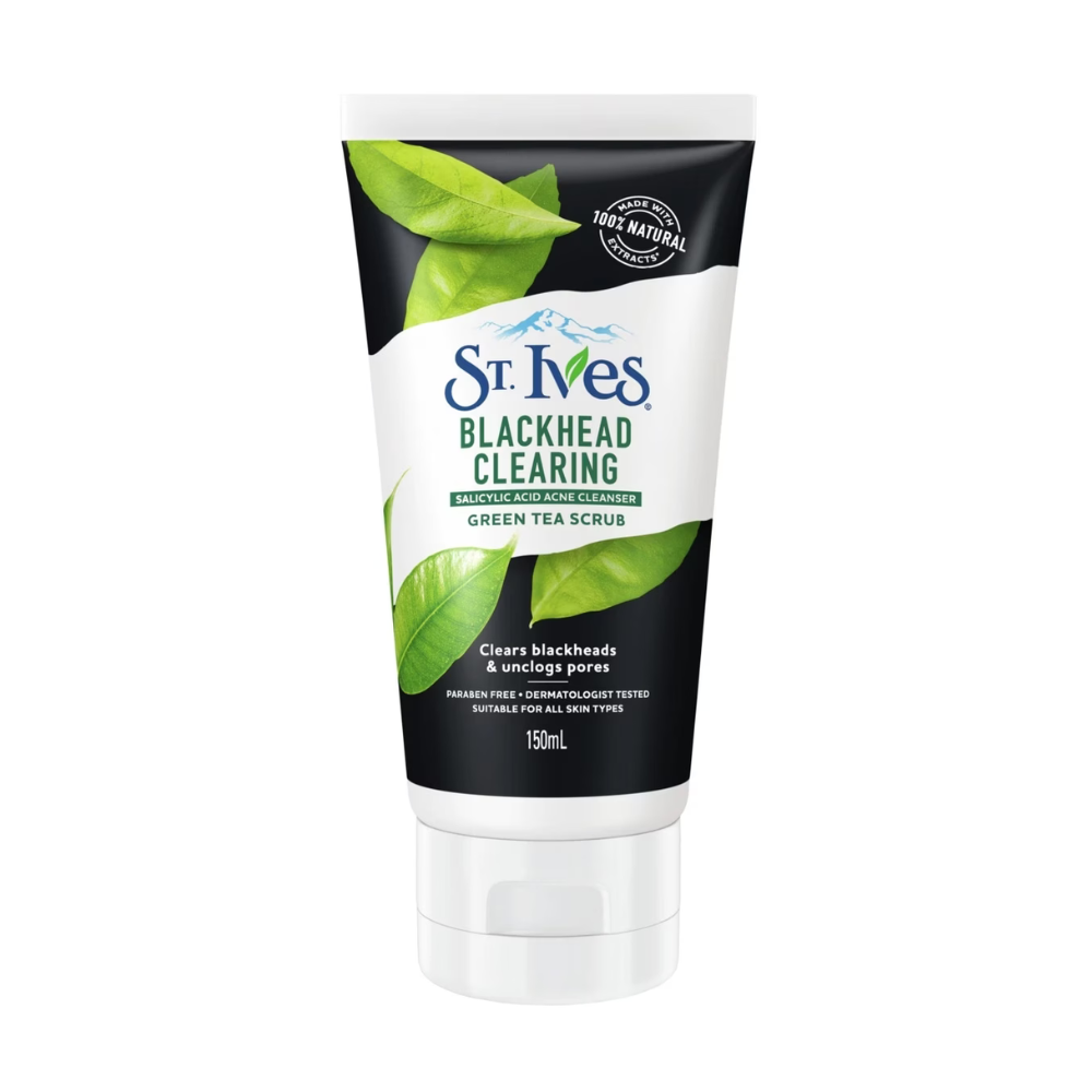 6 x St Ives Blackhead Clearing Green Tea Scrub 150mL