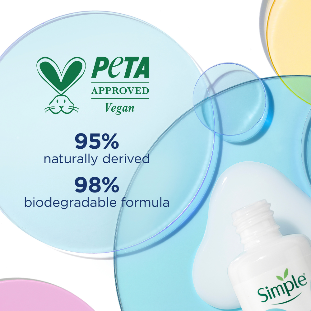 2 x Simple Booster Serum 3% Hyaluronic Acid + B5 30mL
