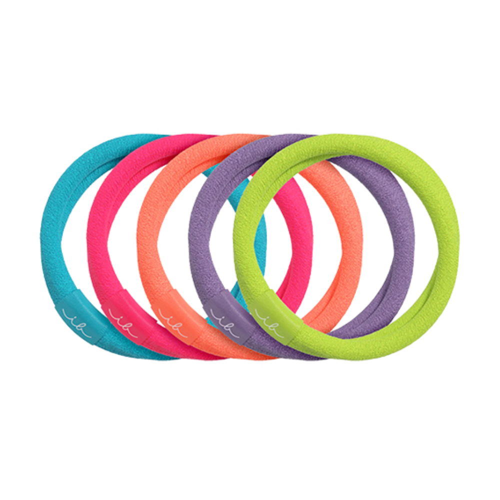 Invisibobble Active Workout Hair Ties 5 Pack - Neon Glow