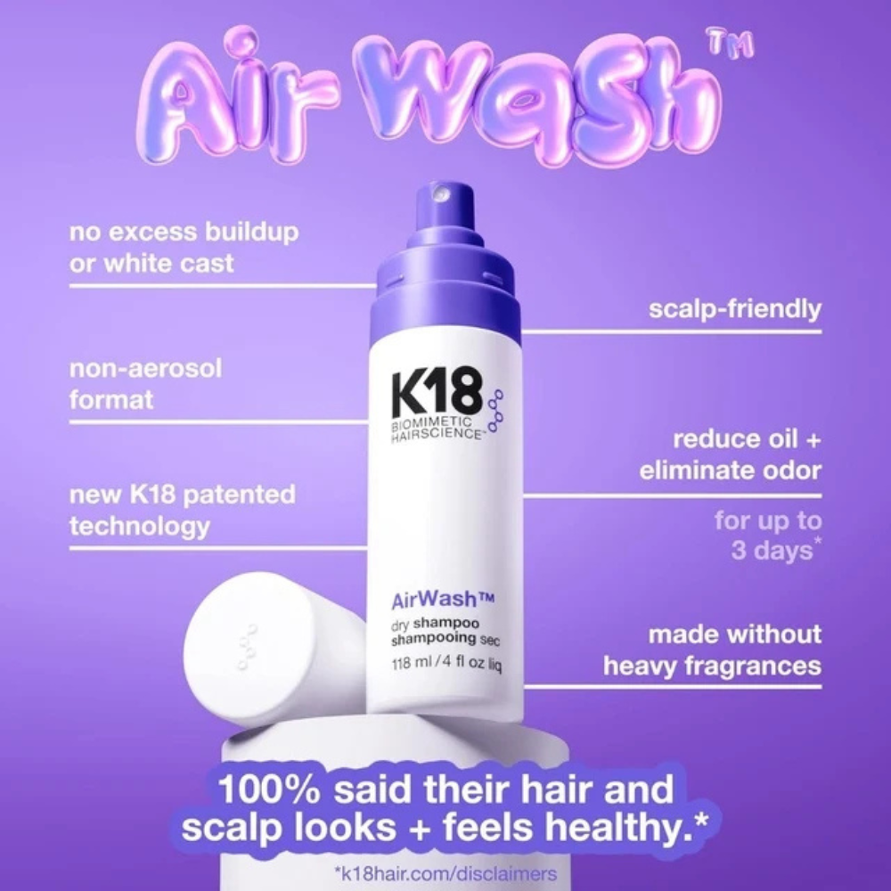K18 AirWash Dry Shampoo 118mL