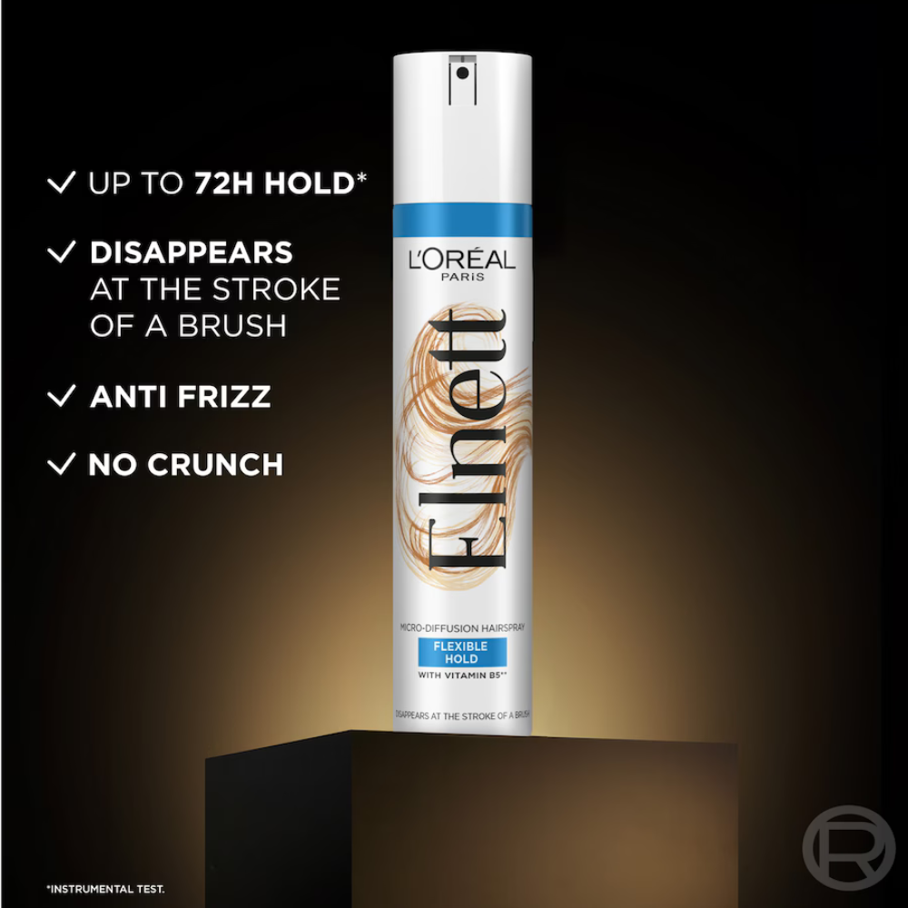 3 x L'Oreal Paris Elnett Flexible Hold Hairspray 400mL