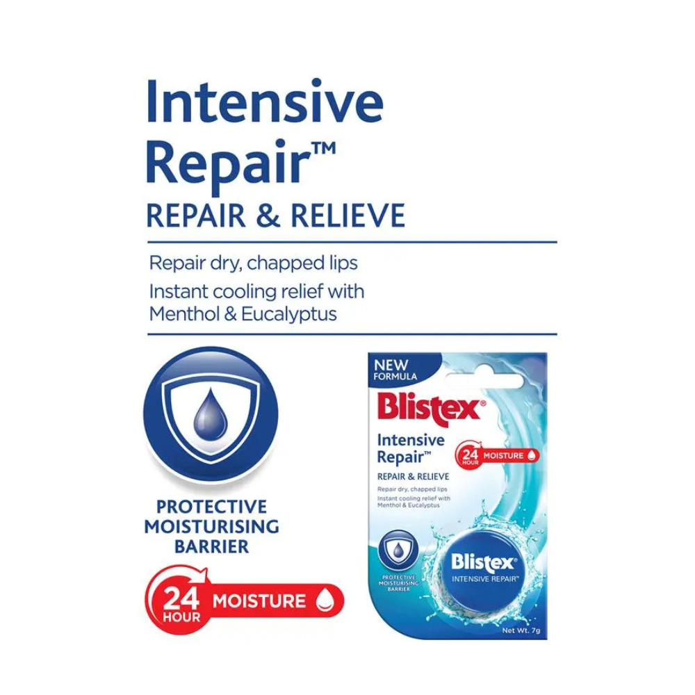 6 x Blistex Intensive Repair SPF15 Lip Balm 7g