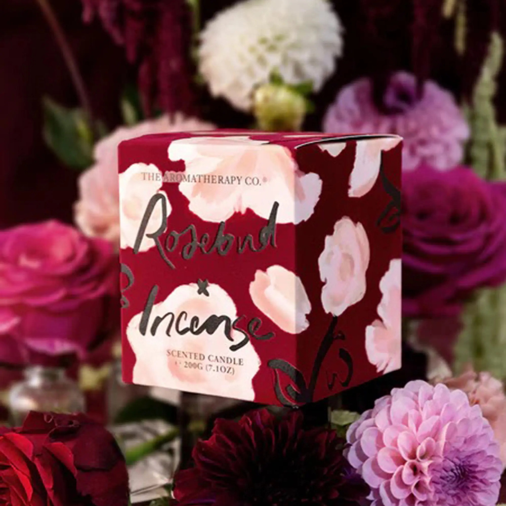 The Aromatherapy Co. Limited Edition Candle 200g - Rosebud & Incense