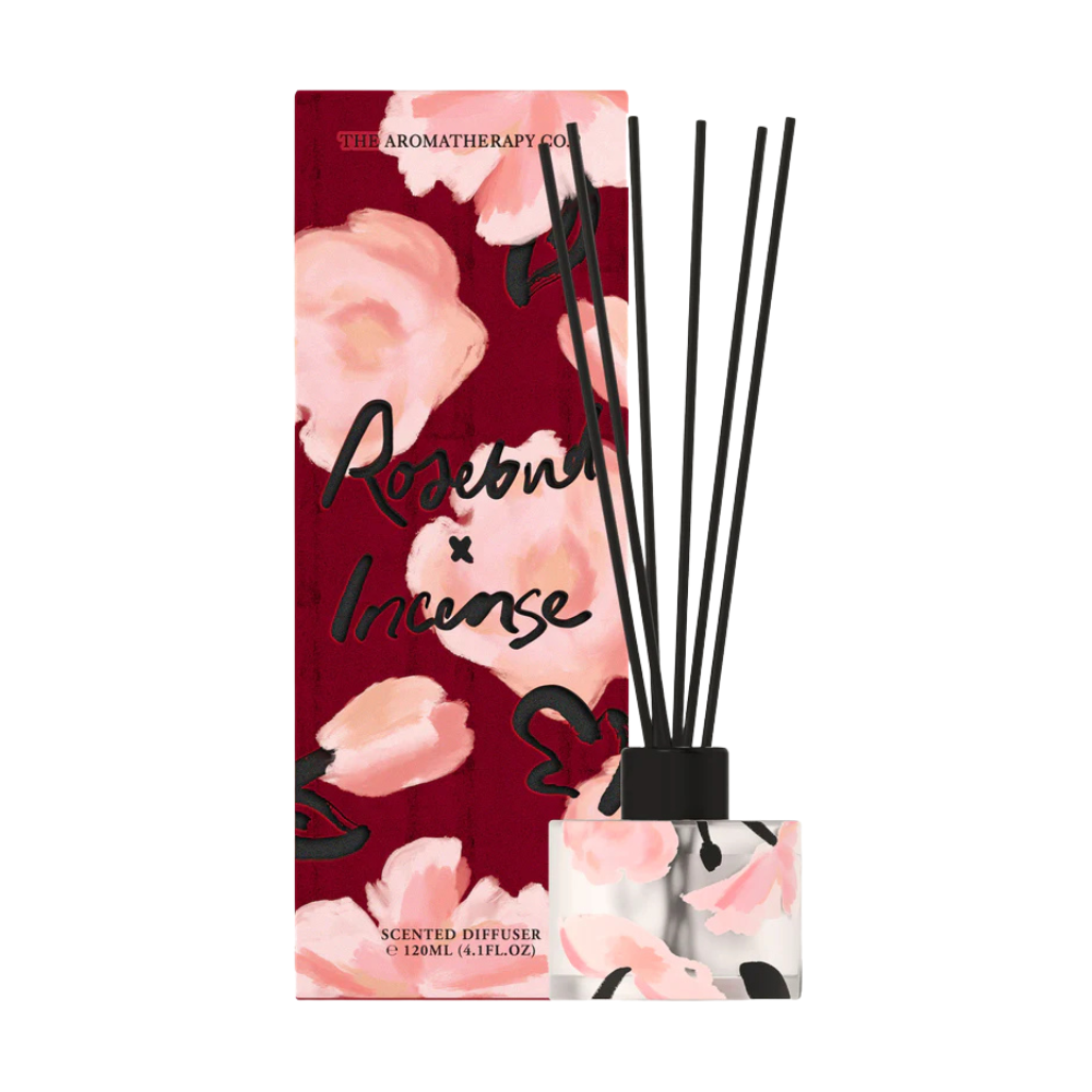 The Aromatherapy Co. Limited Edition Reed Diffuser 120mL - Rosebud & Incense