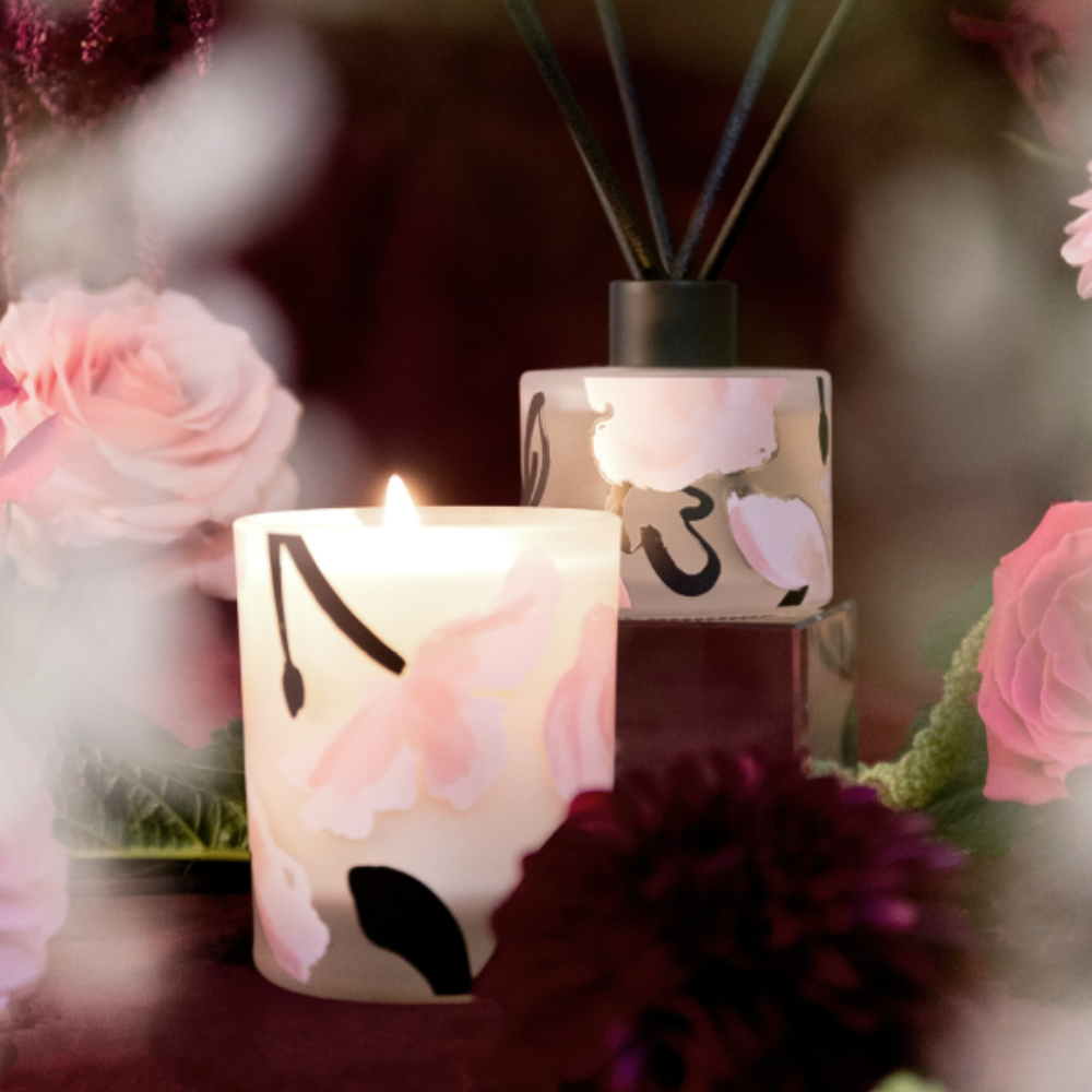 The Aromatherapy Co. Limited Edition Reed Diffuser & Candle Set - Rosebud & Incense