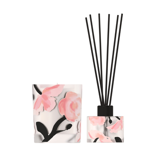 The Aromatherapy Co. Limited Edition Reed Diffuser & Candle Set - Rosebud & Incense
