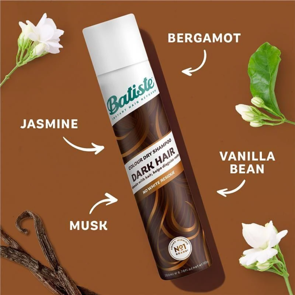6 x Batiste Colour Dry Shampoo Dark Hair 200mL