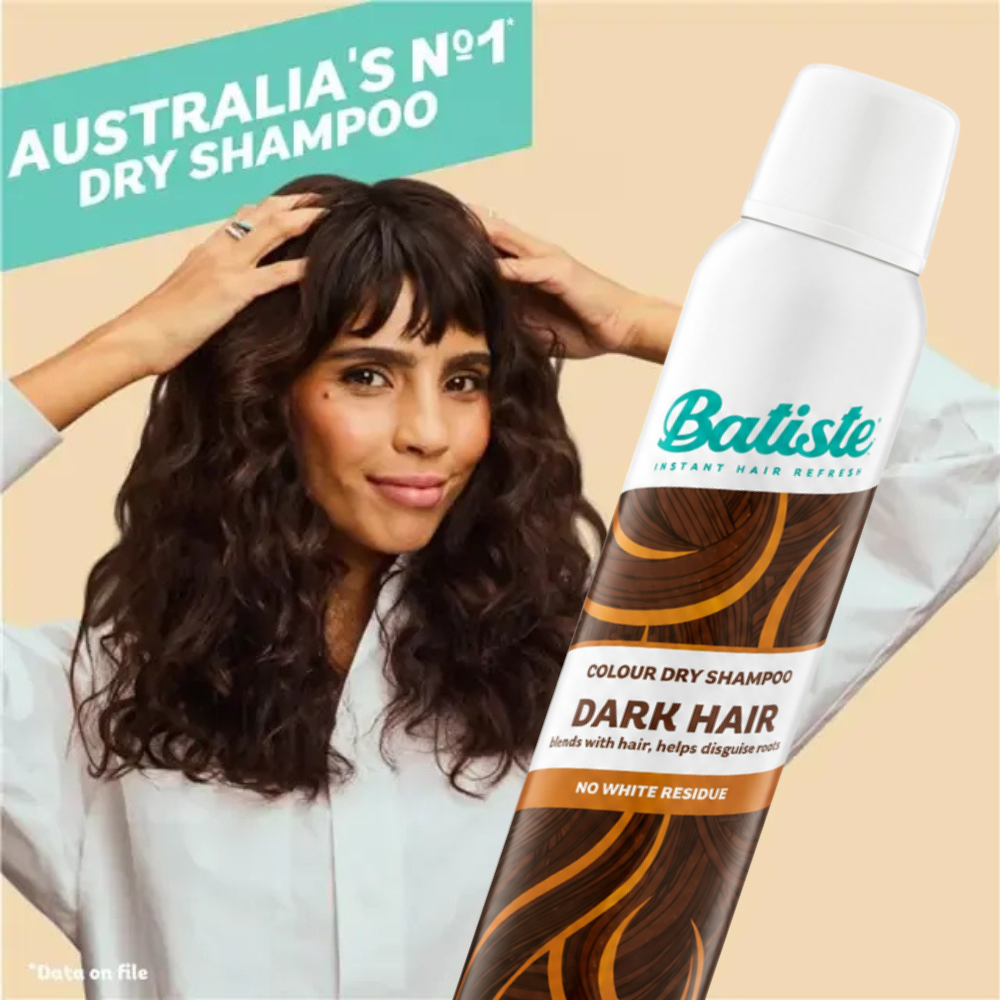 6 x Batiste Colour Dry Shampoo Dark Hair 200mL