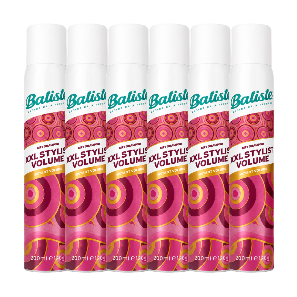 6 x Batiste Dry Shampoo XXL Stylist Volume 200mL