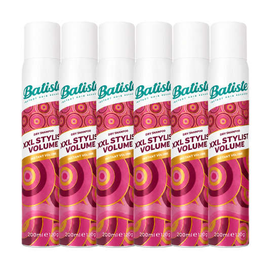 6 x Batiste Dry Shampoo XXL Stylist Volume 200mL