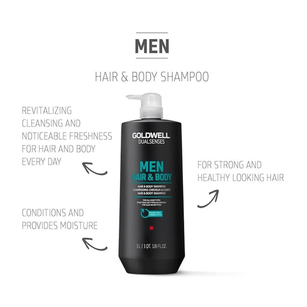 Goldwell Dualsenses Men Hair & Body Shampoo 1000mL