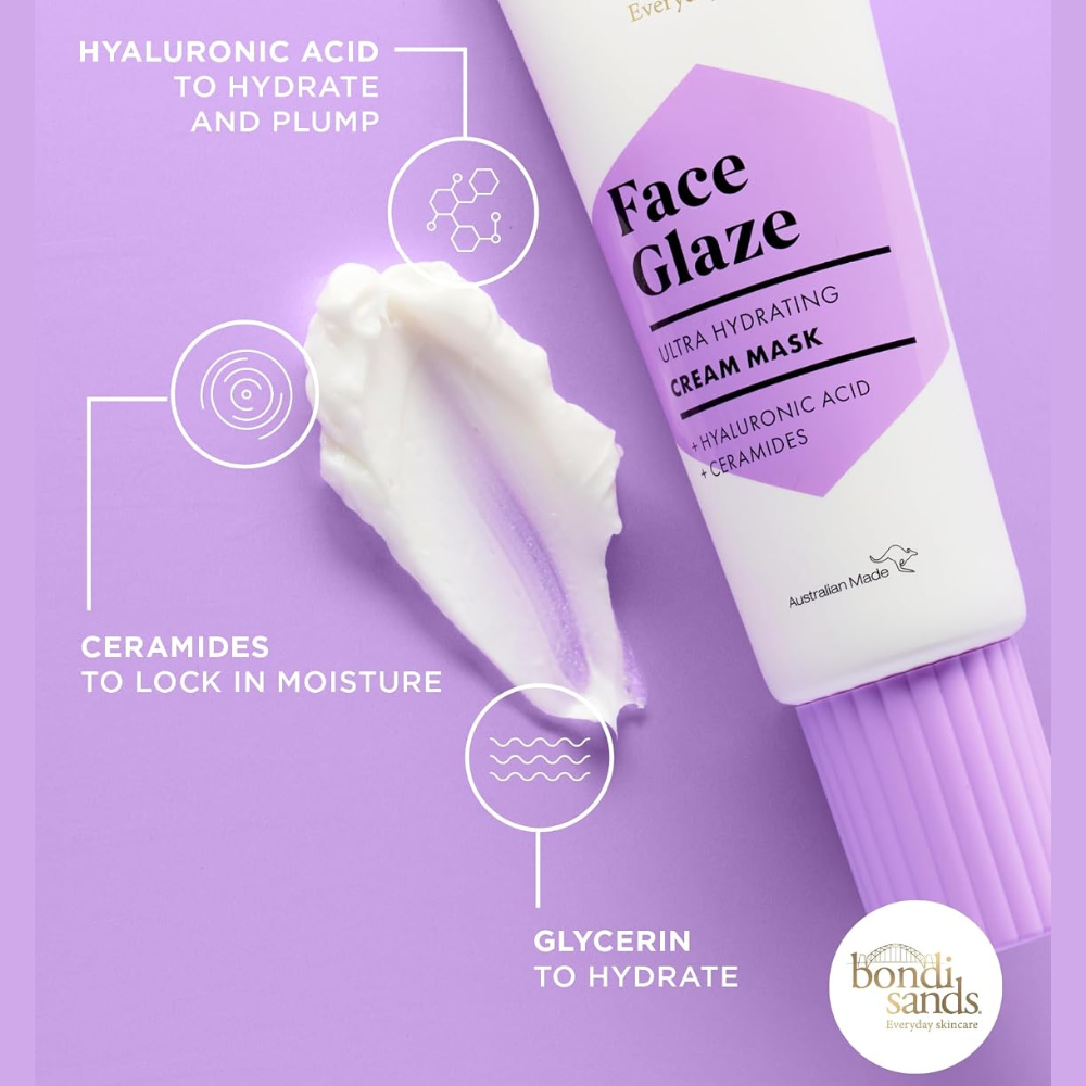 Bondi Sands Face Glaze Ultra Hydrating Cream Mask 75mL