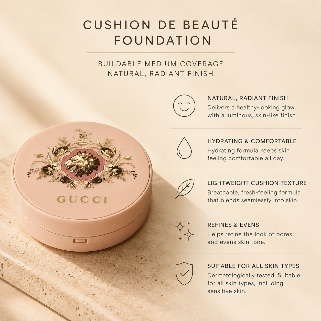 Gucci Cushion De Beaute Foundation 14g - 2.5
