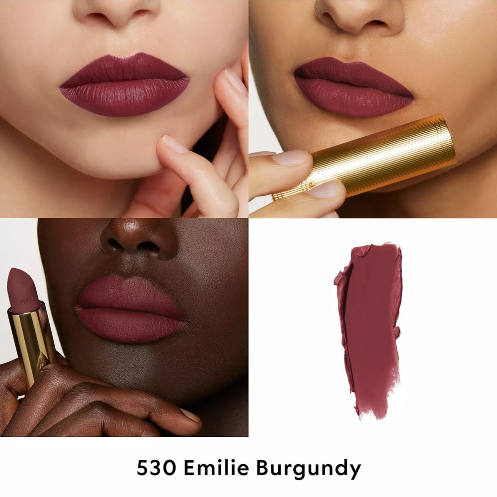 Gucci Rouge a Levres Mat Lipstick 3.5g - 530 Emilie Burgundy